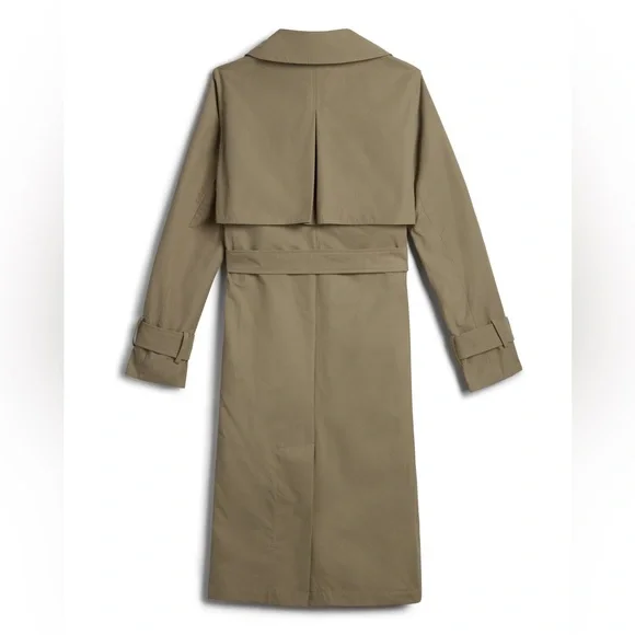 Jane Post Khaki Trench Coat - Picture 2 of 3